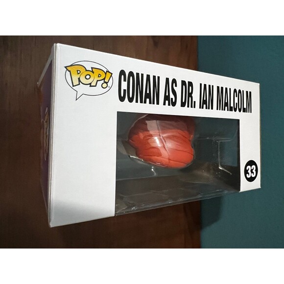 Conan O'Brien as Dr Ian Malcolm Exclusive Funko Pop 33 SDCC Con‎ Jurassic Park - Picture 4 of 11
